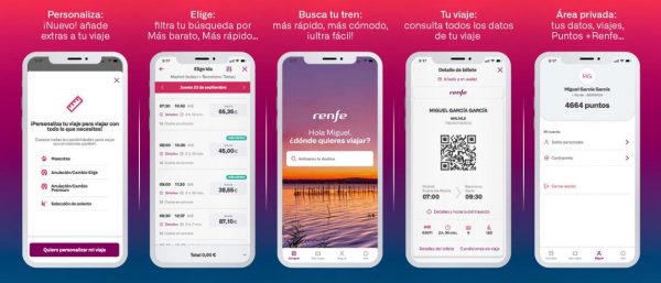 Renfe integra la venta de billetes en una nueva ‘app’