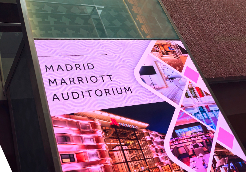 Madrid Marriott Auditorium sigue a la cabeza en innovación con sus nuevos videowalls